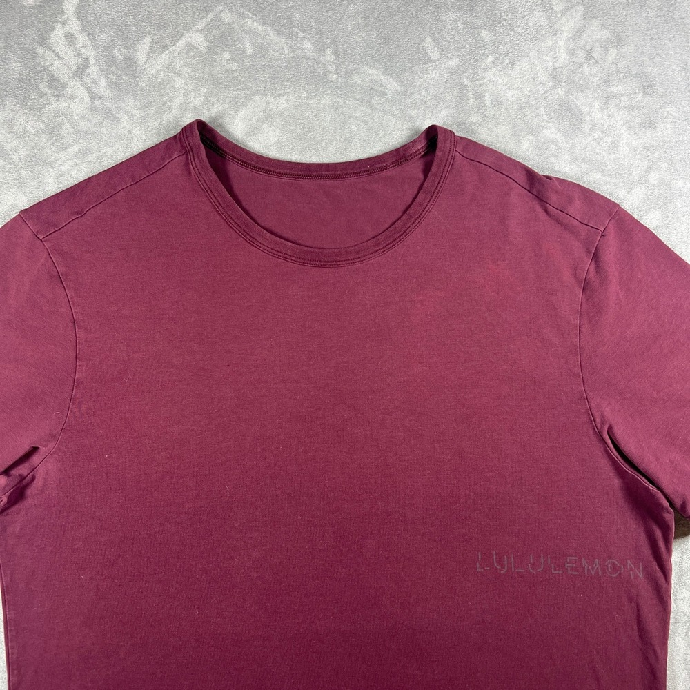 Lululemon Lunar New Year Five-Year Basic Tee Burgundy Number Print‎ Size L - Picture 2 of 8